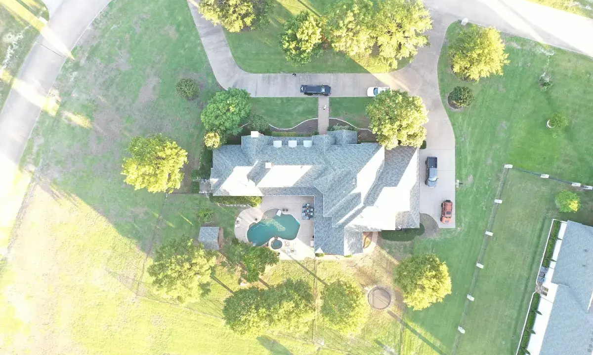 New shingle roof installation on a home in Dumas